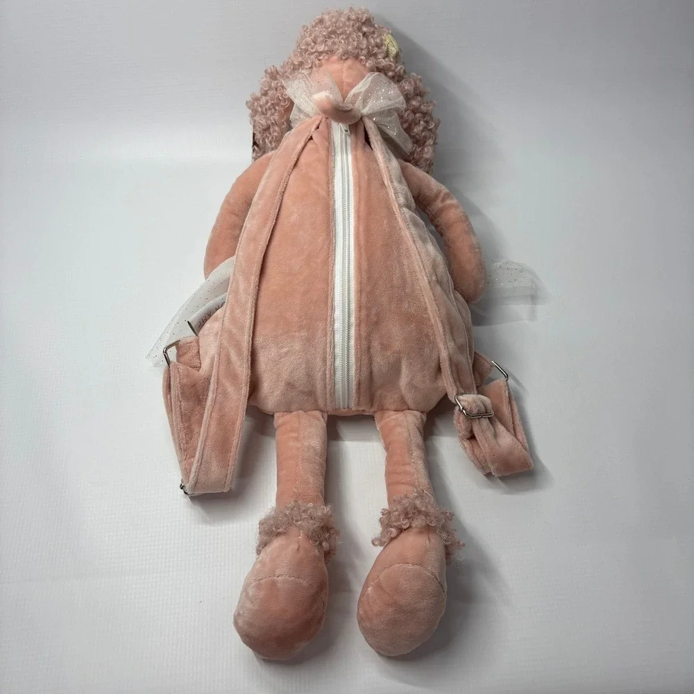 Mon Ami Designs Paris Poodle Plush Backpack Pink Ballerina Tulle Skirt NEW